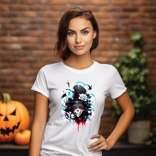 T-Shirt Hexenkopf im Skelett (Von Creator hochgeladen)