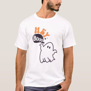T-shirt Hey Boo Funny Halloween Pun Ghost Éffrayant Toddle