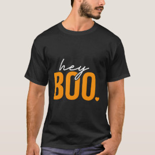 T-shirt Hey Boo Halloween Pun Ghost Éffrayant