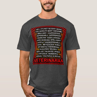 T-shirt Hey C'Est Pas Si Facile D'Être Vétérinaire Triblée