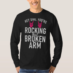 T-shirt Hey Fille, Tu Frappes Cette Récupération De Bras C