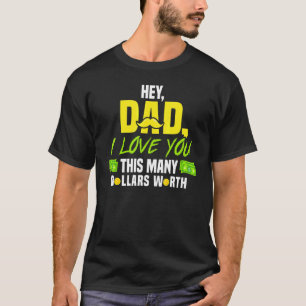 T-shirt Hey Papa Je T'Aime Fête des pères
