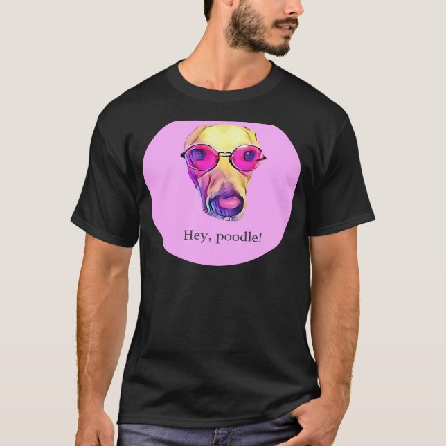 T-shirt Hey Poodle (Devant)