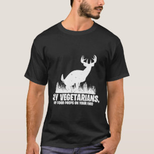 T-shirt Hey Vegetariens Mes Boules De Nourriture Sur Votre