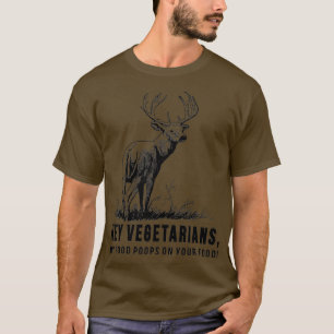 T-shirt Hey Vegetariens Mes Poches De Nourriture Sur Votre