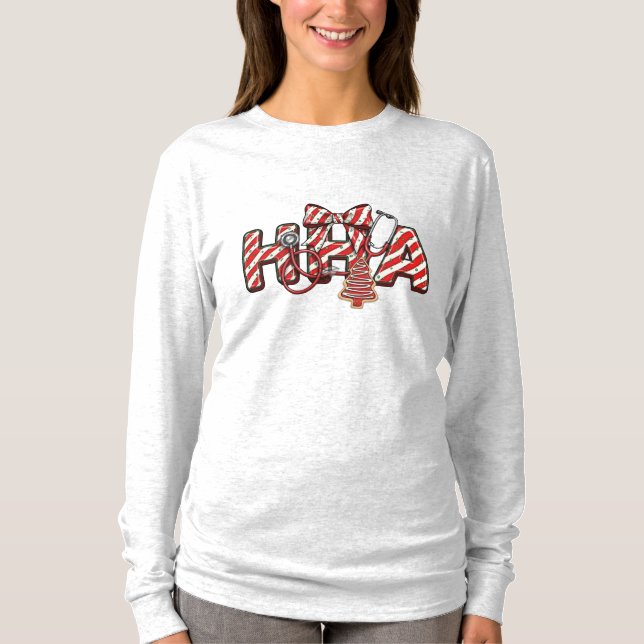 T-shirt HHA Home Health Aide Christmas (Devant)