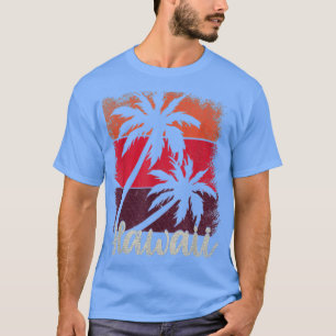 T-shirt HI Aloha Summer Plage tropicale Palmiers Retro Ha