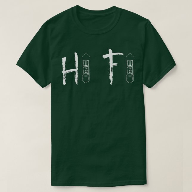 T-SHIRT HI FI MUSIQUE UTILISANT TUBE AMPLIFIER, AUDIOPHILE (Design devant)