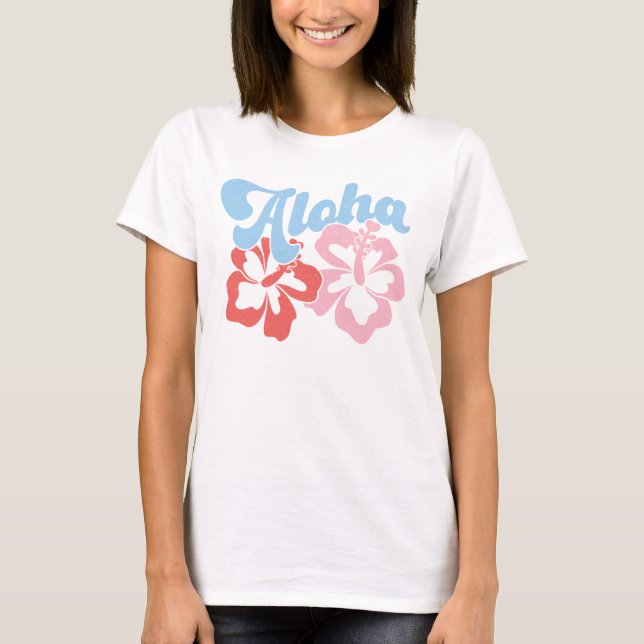 T-shirt Hibiscus en survêtement Aloha Retro (Devant)