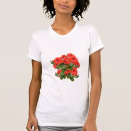 T-shirt Hibiscus flammes florales Jardin Fun