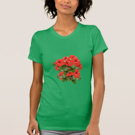 T-shirt Hibiscus flammes florales Jardin Fun