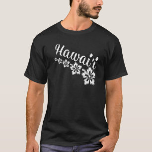 T-shirt Hibiscus Fleur Hawaiian Island Beach Vacances Haw