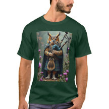 T-shirt Hibou Bagpiper