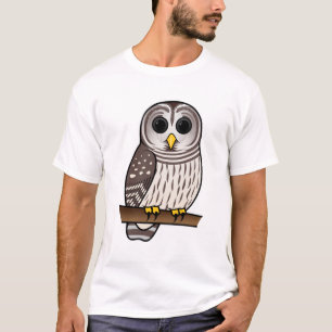 T-shirt Hibou barré de bande dessinée