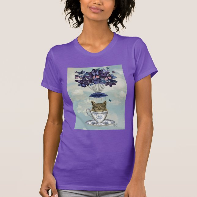 T-shirt Hibou dans Teacup 2 (Devant)