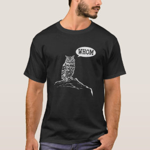 T-shirt Hibou de grammaire drôle pour professeur d'anglais