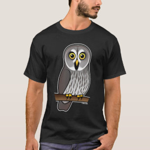T-shirt Hibou de grand gris mignon