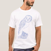 Hibou de grange (bleu)