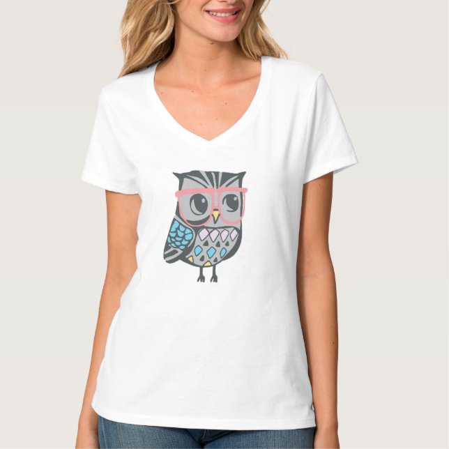 T-shirt Hibou de je-sais-tout (Devant)