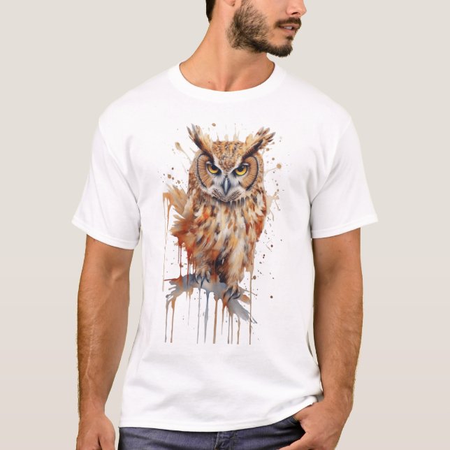 T-shirt hibou de l'aigle (Devant)