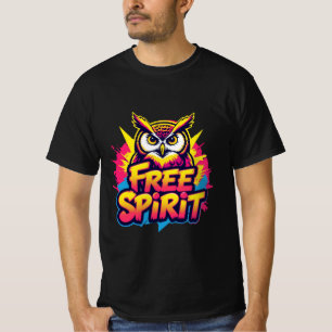 T-shirt Hibou de l'esprit libre