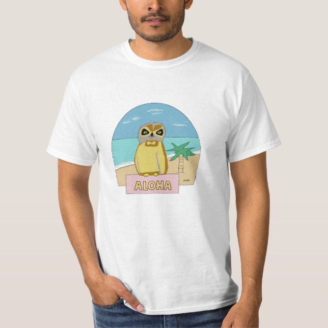 T-shirt Hibou hawaïen (Devant)