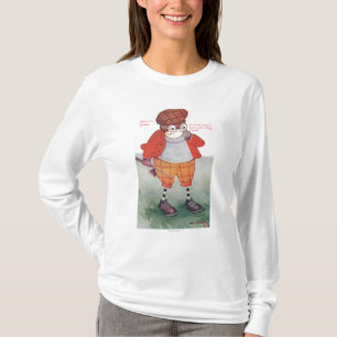T-shirt Hibou jouant au golf notant la parole est d'argent
