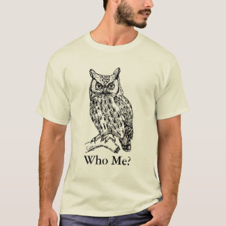 T-shirt Hibou, qui je ?