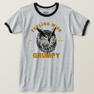 T-shirt Hibou, sensé mais surtout grincheux