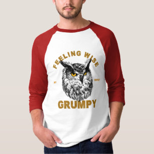 T-shirt Hibou, sensé mais surtout grincheux