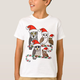 T-shirt Hiboux de Père Noël