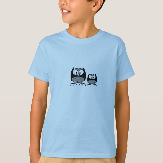 T-shirt hiboux mignons (Devant)