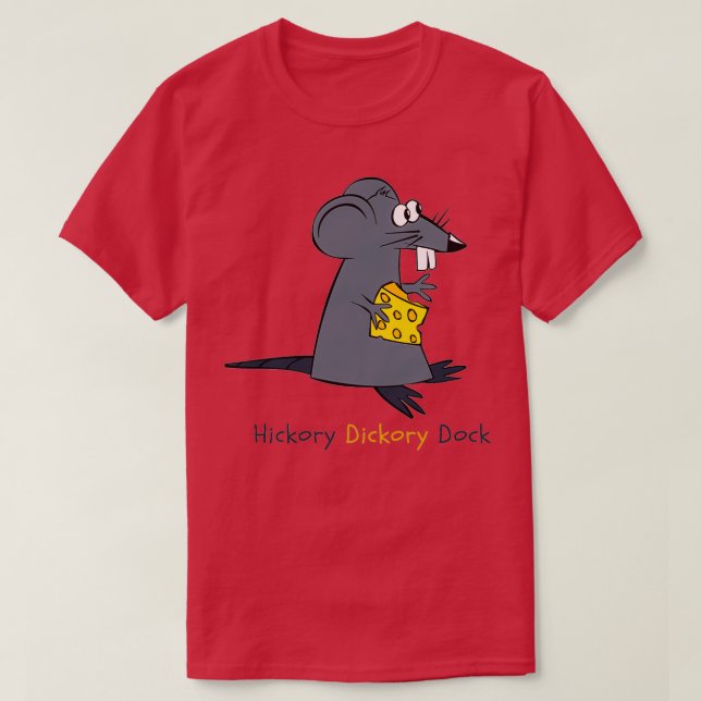 T-shirt Hickory Dickory Dock sans cadre  (Design devant)