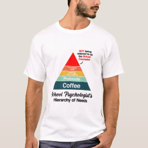 T-shirt Hiérarchie des besoins de la psychologie scolaire