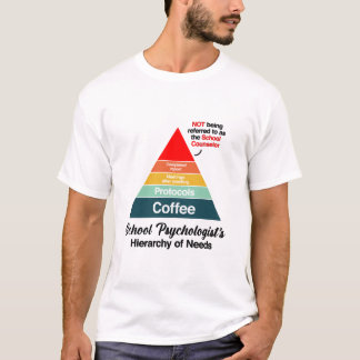 T-shirt Hiérarchie des besoins de la psychologie scolaire