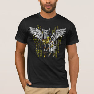 T-shirt Hiéroglyphes d'Ankh de déesse de chat égyptien 