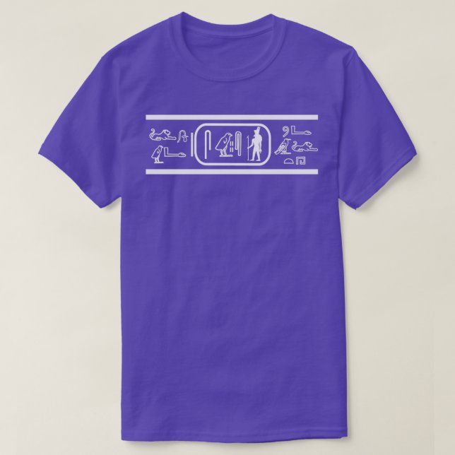 T-shirt Hiéroglyphes égyptiens anciens Écrit Aimer la sant (Design devant)