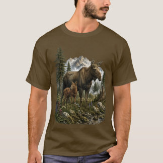 T-shirt High Country Bond – Vieille Orignal et Veau de la