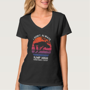 T-shirt High Jump Retro Parfois Je Dors High Jumping Hippi