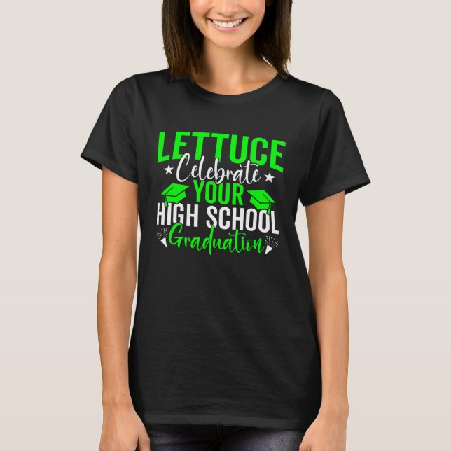 T-shirt High School Boys Girls Him Her Graduate Family Gra (Devant)