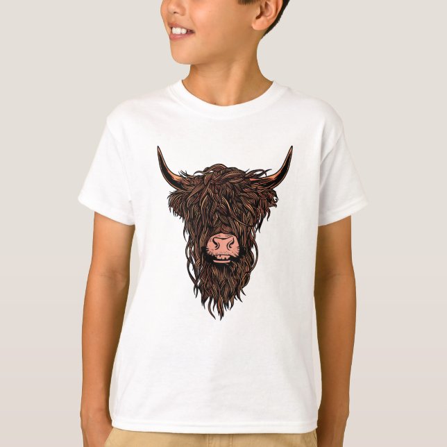 T-shirt Highland Cow (Devant)