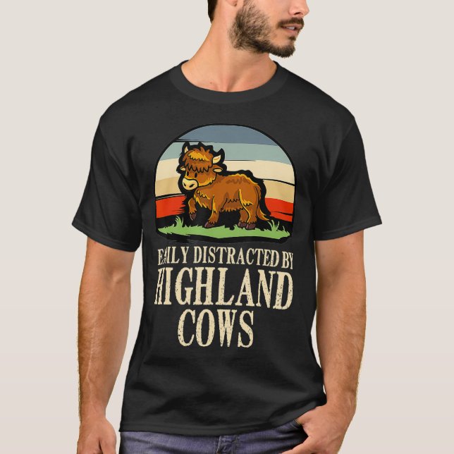 T-shirt Highland Cow Baby Cadeau Vaches poilues (Devant)