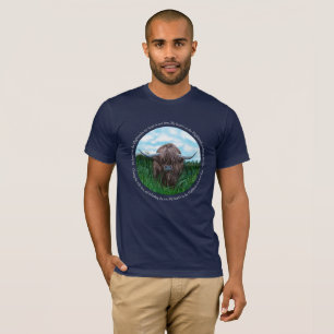 T-shirt Highland Cow, My Heart's In The Highlands