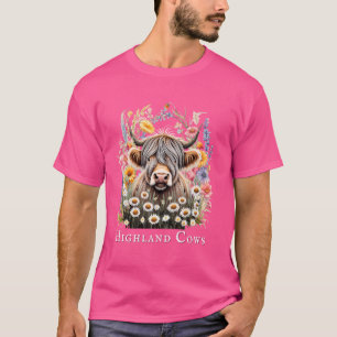 T-shirt Highland Cow pour les amateurs d'Ecosse ou d'Ecoss