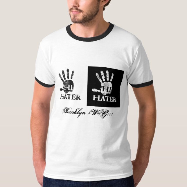 T-shirt hihaters, Brooklyn $ W@G (Devant)
