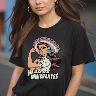 T-shirt Hija De Inmigrantes Fille des immigrants