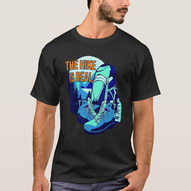 T-shirt Hiker Dit Randonnées Chaussures Randonnée Pun Pour (Devant)