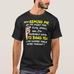T-shirt Hilare prenez la ligne : Orteil rosâtre
