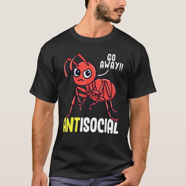 T-shirt Hilarié Gardien de fourmi Pun d'insectes de fourmi (Devant)