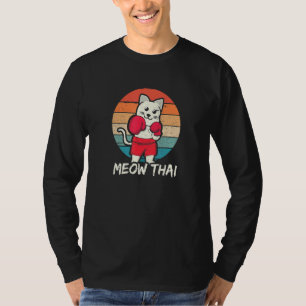 T-shirt Hilaried Chat Meow Thai Pour Muay Thai Feline Mart